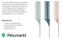 Cargar imagen en el visor de la galería, Set de 3 peines para Mechas